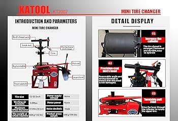 Amazon.com: AUTOKATO Mini Tire Changer Machine 39 Inch Air